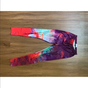 outer space yoga pants
